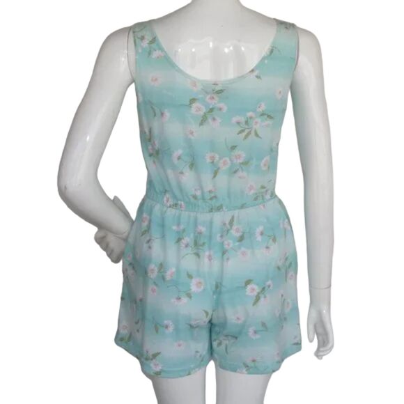 Originals Romper, S, Floral Print, Tank upper, Pockets, Elastic waist, Vintage - Picture 6 of 11